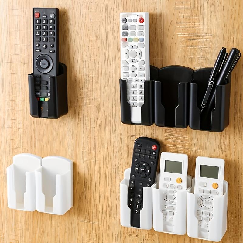 3pcs Wall-Mounted Remote Control Holder/TV and Air Conditioner Remote Storage Box/Durable Plastic/Wall-Mounted Desktop Phone Charging Stand/Space-Saving Storage Box/Multi-Functional Plastic Storage Rack Suitable for TV, Air Conditioner