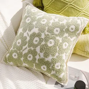 Flower Pillows Pastoral Sofa Decoration Throw Pillow 45x45 Flower Cushions Sunflower Cushion Cover Warm Color Pillowcase