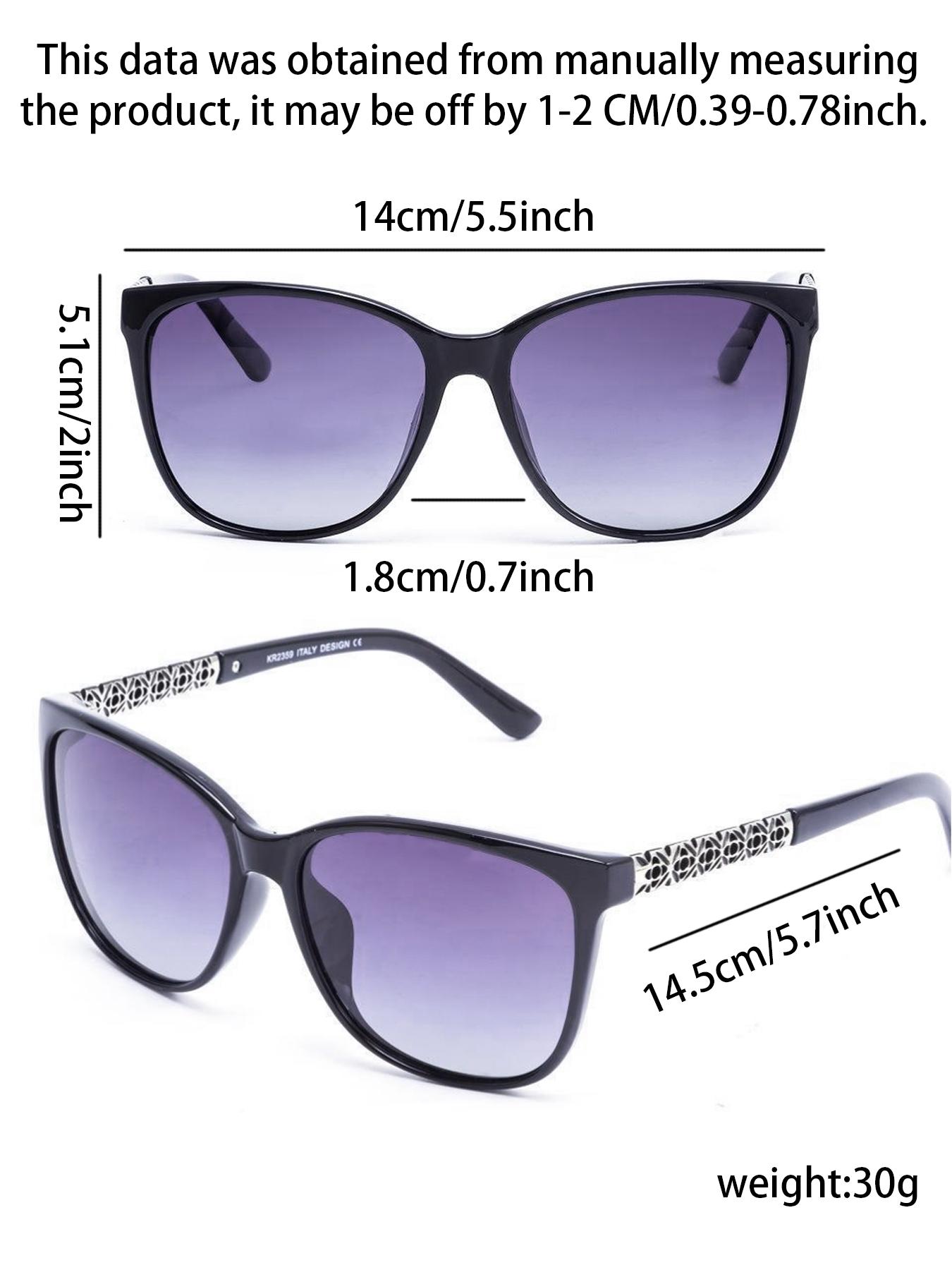 Women's Ombre Lens Square Sunglasses, Trendy Casual Sunglasses for Everyday Use, Fashion Accessories for Outdoor Activities