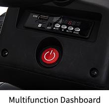 Garvee 12V Electric Ride-On Tractor with Detachable Trailer, Remote Control, 7 LED Headlights, Music & USB Port, 2+1 Gear Shift, Durable Treaded or EVA Tires, Suitable for Ages 3-6, Multiple Colors