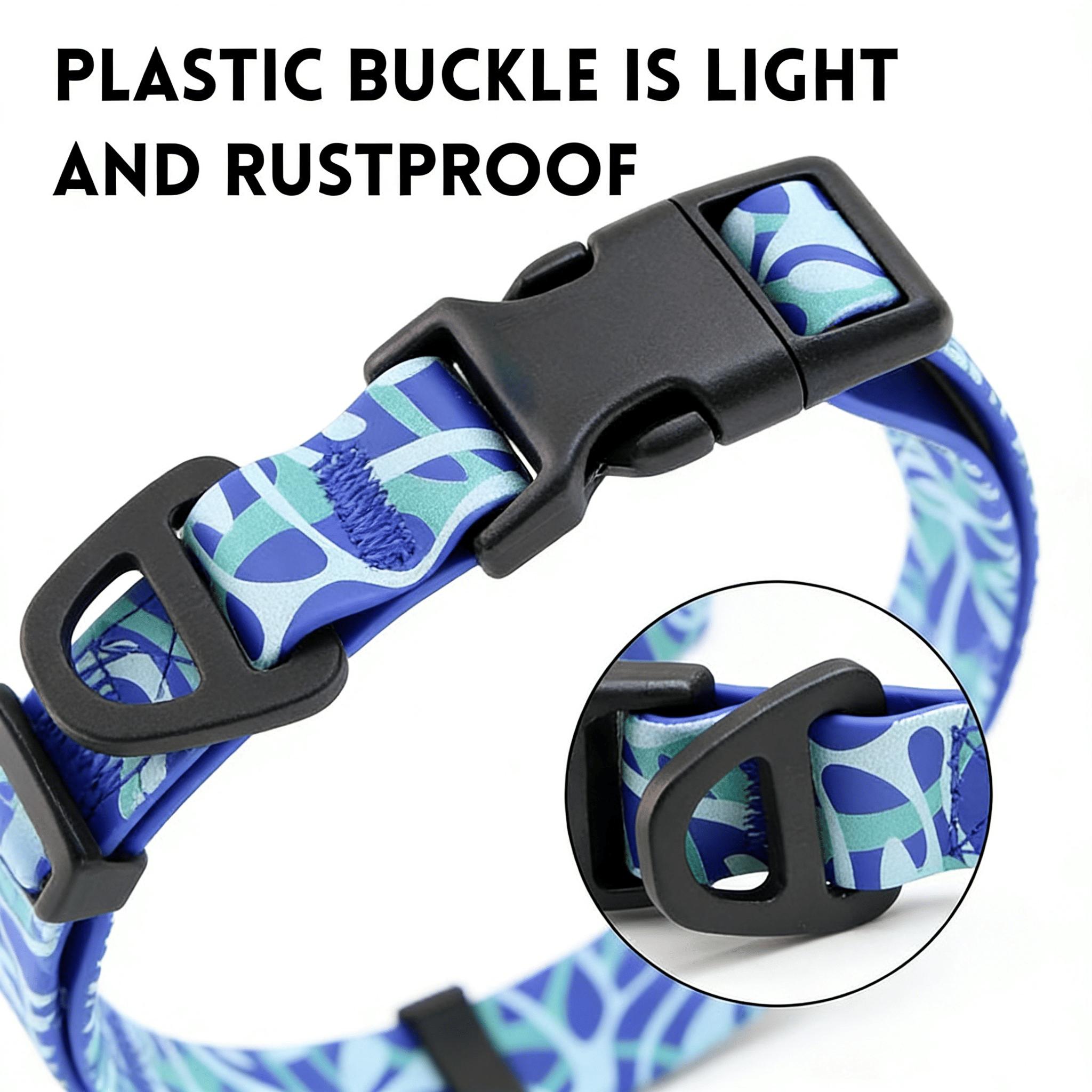 Trendy Waterproof Dog Leash & Collar Set - Heavy Duty PVC for Ultimate Pet Comfort swivel freedom harness