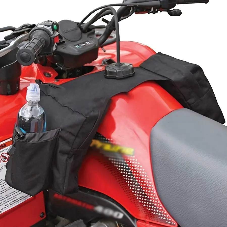 1 Piece 600D Oxford Fabric Motorcycle Atv Bag, Off-Road Beach Vehicle Backpack, Snowmobile Hanging Pouch with Dual Pockets