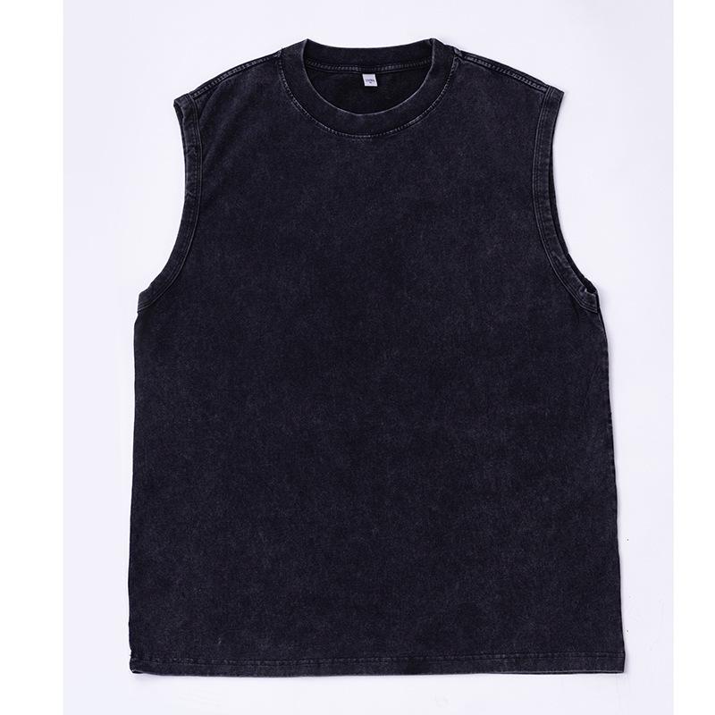 Solid color2/3/4-Pack  color Men's basic  model Vintage Washed Sports Vest women  Cotton Sleeveless male T-shirt Hip-hop Gym Clothing Tank Top 2026  Summer