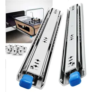 Heavy Duty Locking Full Extension Drawer Slides Side Mount Rails With Lock 12-40 Inch 250lb Capacity 1 Pair