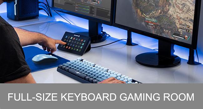 Wireless Keyboard and Mouse Combo 2.4G Full Size Cute Colorful Mouse with 104 Round Keys Retro Typewriter Keyboard for Laptop Windows PC Blue Gradient