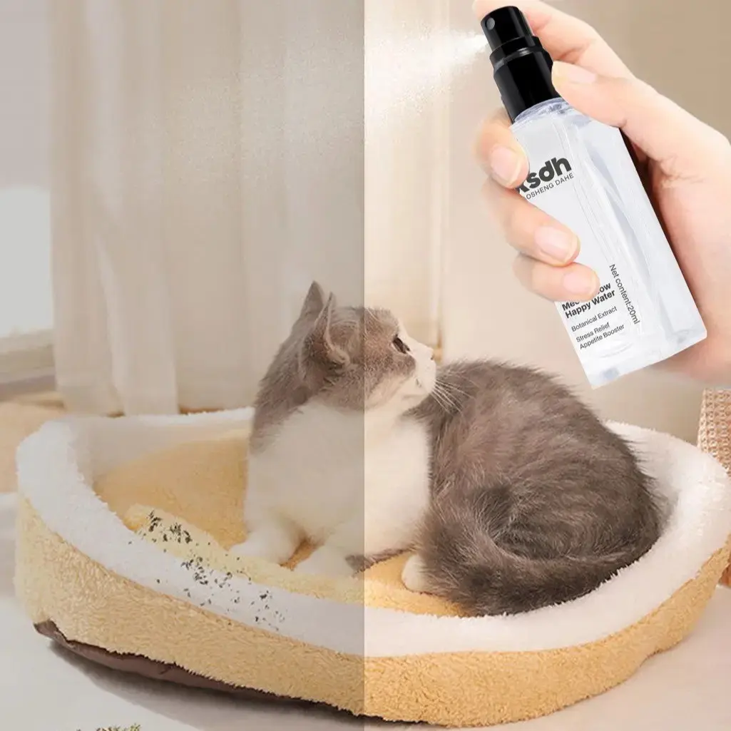 20ml Catnip Spray for Cats, Happy Water Cat Attractant and Teaser, Botanical Extract