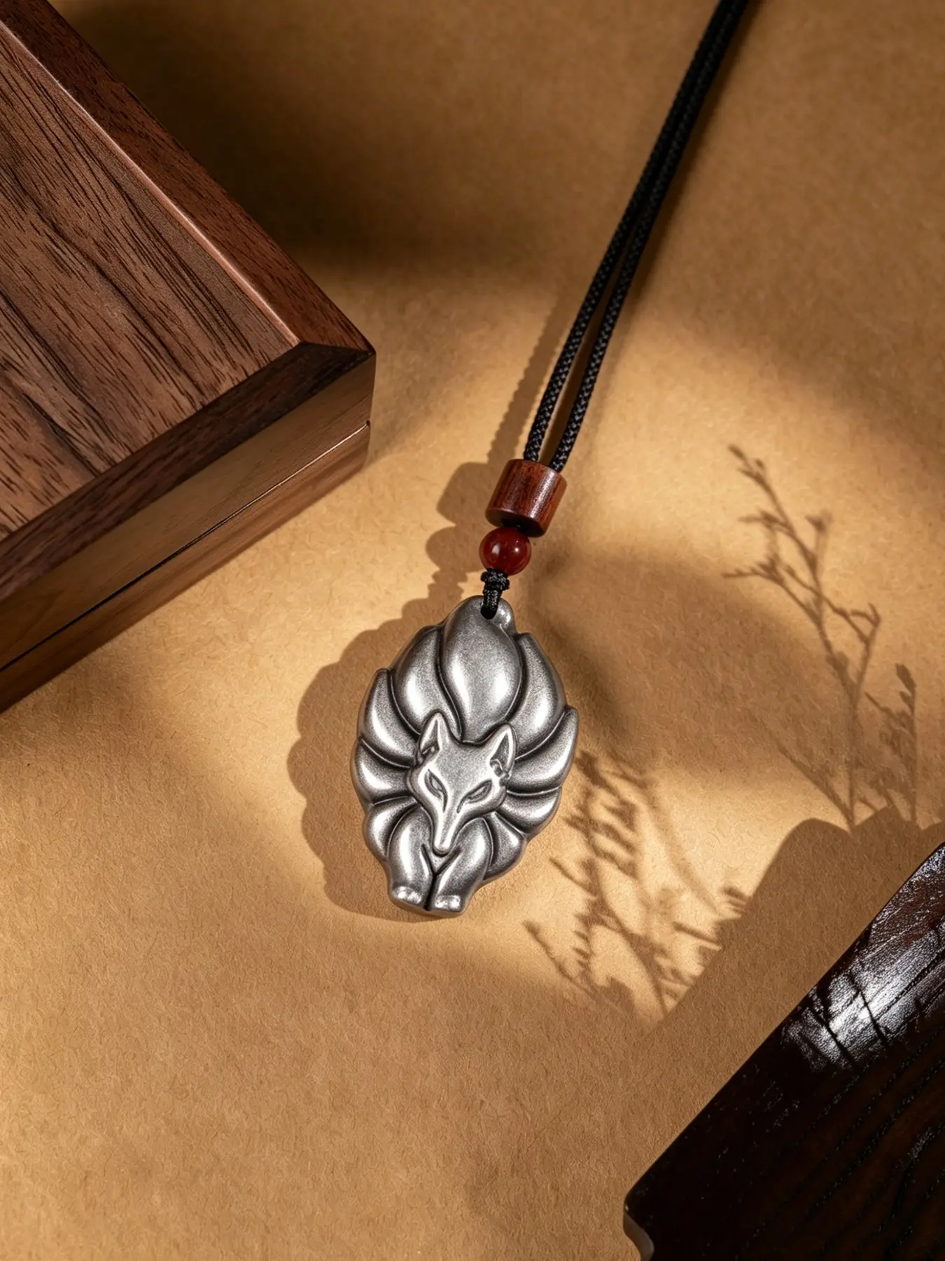 Natural Crystal Nine-Tailed Fox Pendant Necklace, Healing Quartz Chakra Stone Jewelry for Women, Adjustable Chain, Perfect Gift for Birthdays, Christmas, Father's Day
