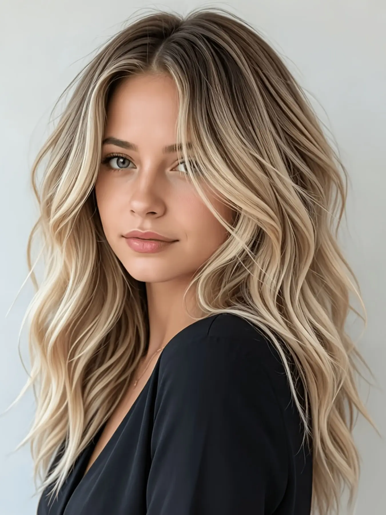 Women's Soft Gradient Wave Wig, Density 150 Hair, Pre-Trimmed Baby Hair Lace Front Design, Daily Wear Headband Style, Human Hair Wigs