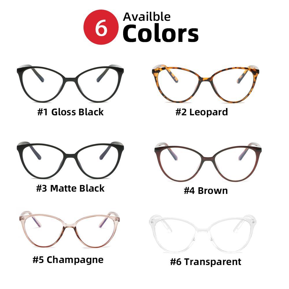 VIVIBEE Women Cat Eye Blue Light Blocking Glasses Office Computer Glasses Frame Female Leopard Ladies 2026 Fashion Goggles