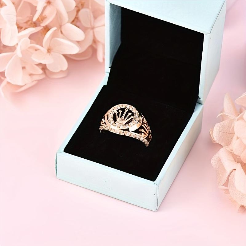 1Count Stylish Copper Ring Fashion Men'S Hip Hop Cool Detail Crown Ring with Cubic Zirconia for New Year Valentine'S Day BY534629 1Count Stylish Copper Ring Fashion Men'S Hip Hop Cool Detail Crown Ring with Cubic Zirconia for New Year Valentine'S Day BY534629