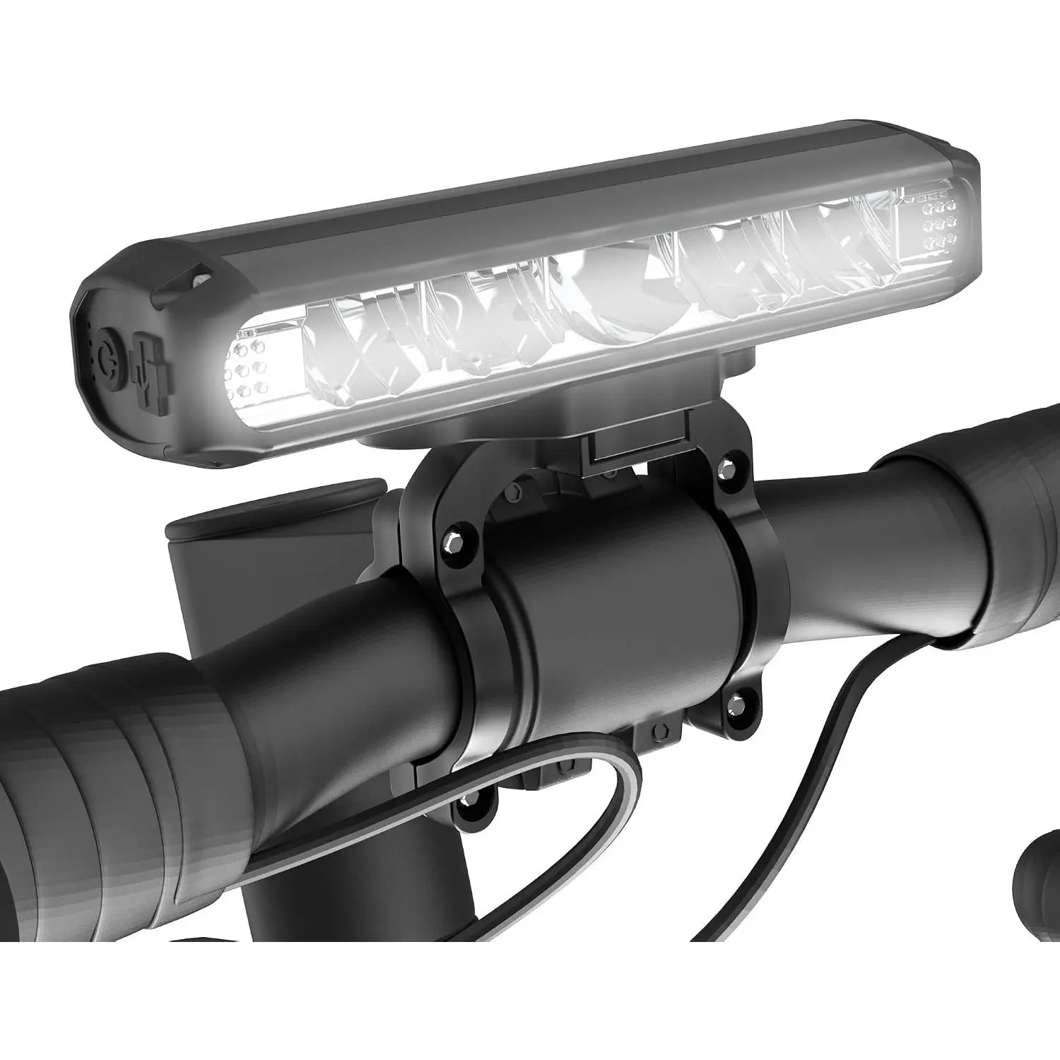 Bicycle Lights, Super Bright 4000mAh Bike Light, 1800 Lumens 5 LED Rechargeable Bicycle Headlight - Waterproof, 4 Modes, Power Bank Function for Night Riding