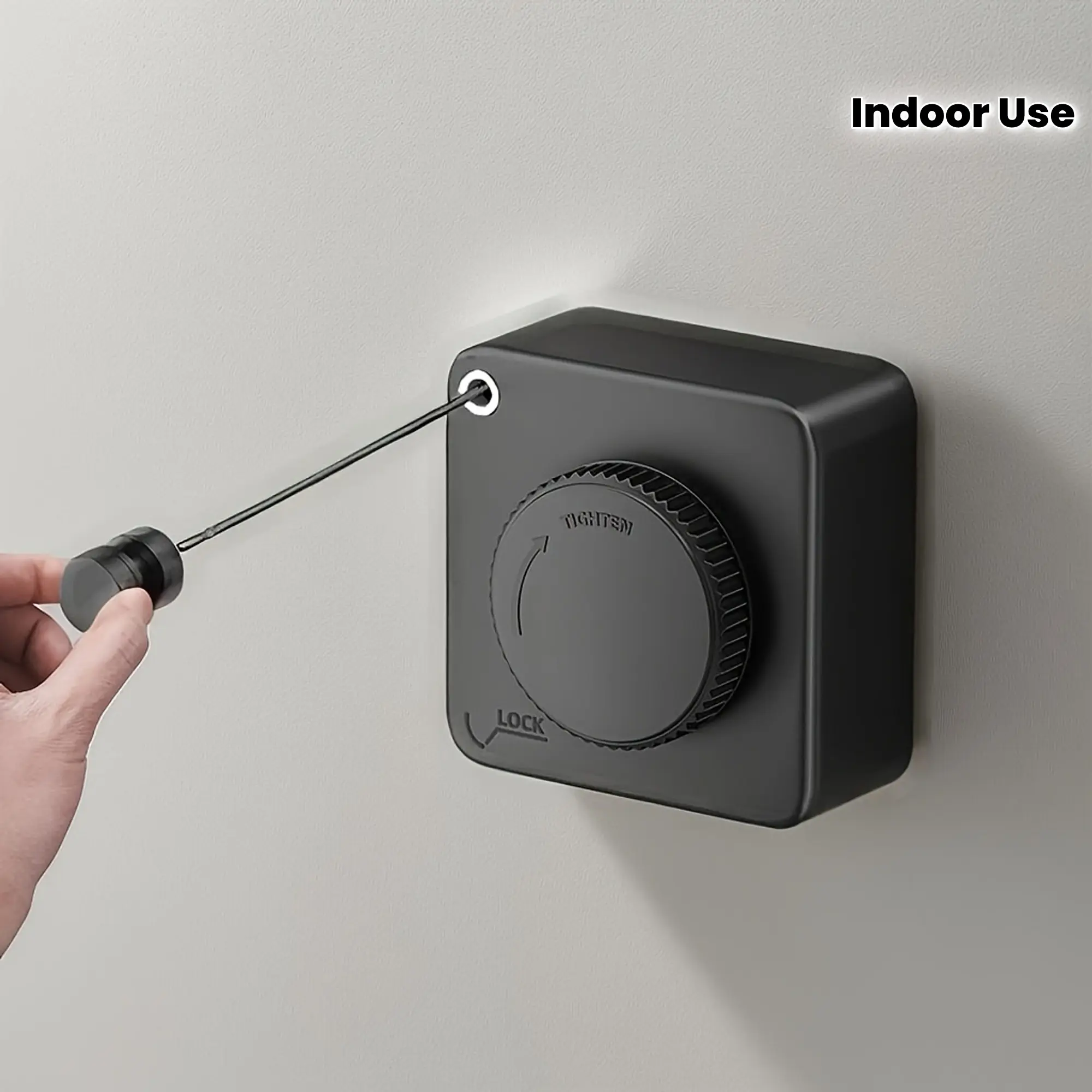 Invisible square clothesline, magic tool for hanging clothes on balconies and bathrooms. No punching required, retractable stainless steel cable type indoor clothesline, clothesline