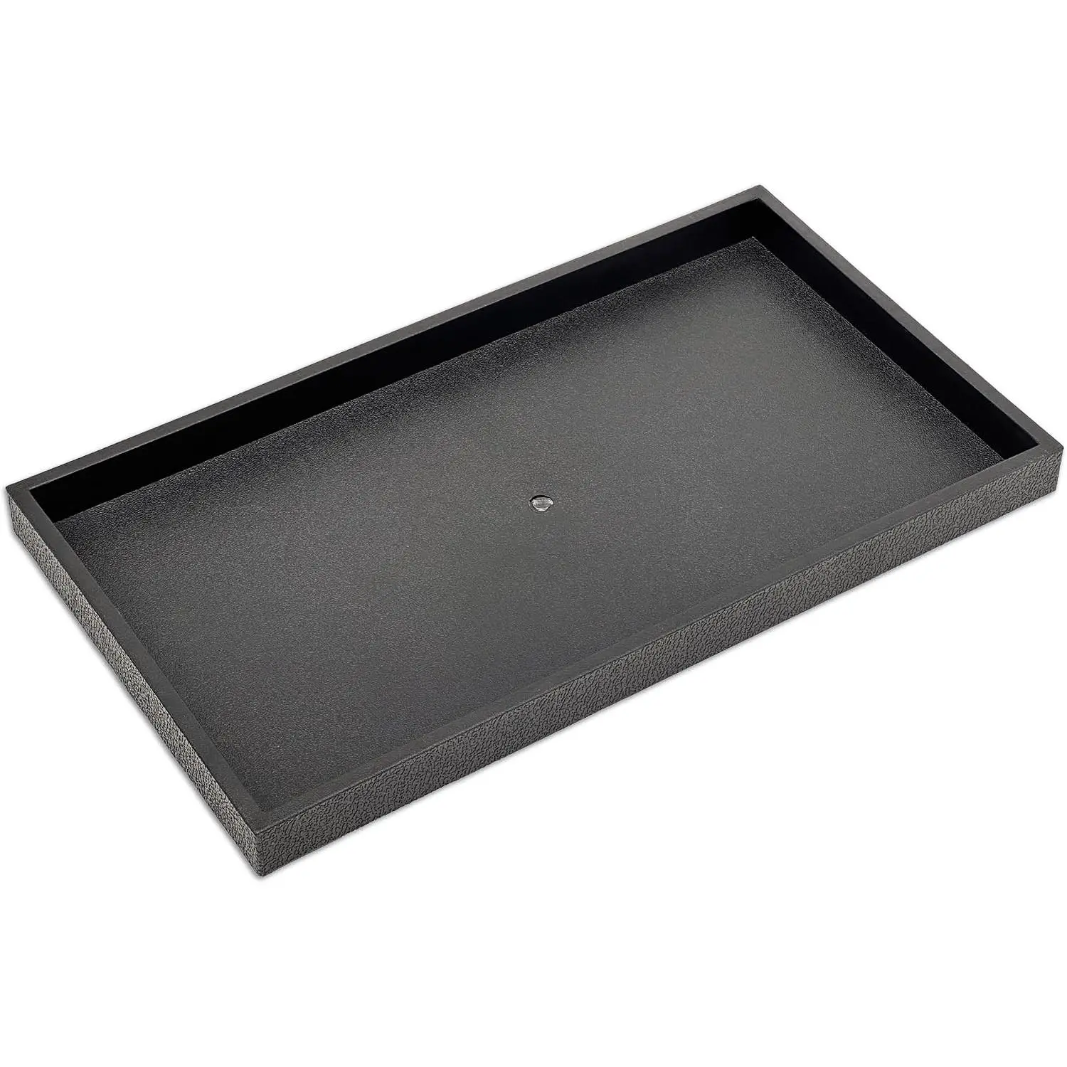 1" Stackable Plastic  Tray - Fit Full Size Inserts - Organizing Rings, Necklaces - , Drawer, or Retail - Black by The Display Guys