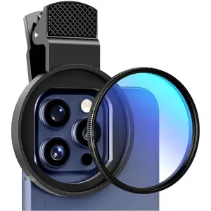 Circular Universal Polarizer Camera Lens Clip 52MM Portable CPL Filter Kit Professional Phone Camera Lens for IPhone 16 15 14 13