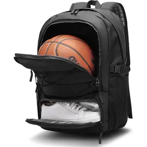 Basketball Backpack Large Sport Bag  Men,Waterproof Backpack with Separate Ball Holder Shoes Compartment,Sports Equipment Bag  Basketball,Volleyball,Soccer,Gym,Outdoor