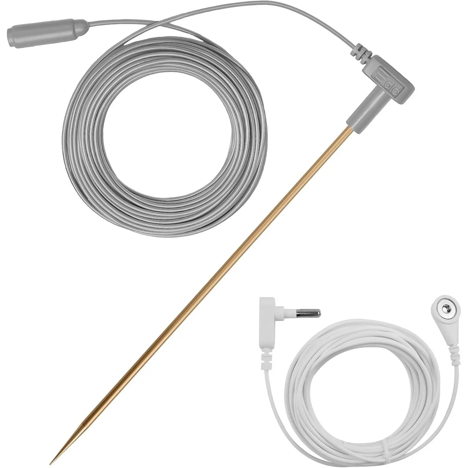 Portable Copper Grounding Rod Kit (1 Pack) with 40ft Grounding Wire & Alligator Clip, Portable Ground Rod for Grounded Earth Connection, Suitable for Grounding Mat Sheet Pillowcase Blanket