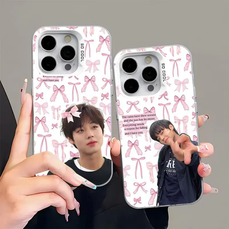 Park Jihoon Yeon Si-eun Phone Case For iPhone 17 Pro Max Air,16,15,14,13,12,11,Pro,Max,Plus,Mini,XS,SE Anti Fall Gray Silver Matte Hard Bumper