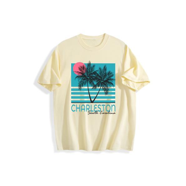 Charleston White Tia Kemp Tshirt: The Ultimate Charleston SC Summer Vibe Tee #CharlestonSC #SouthCarolina #TiaKemp #CharlestonTshirt #RetroTee #BeachVibes #SummerFashion