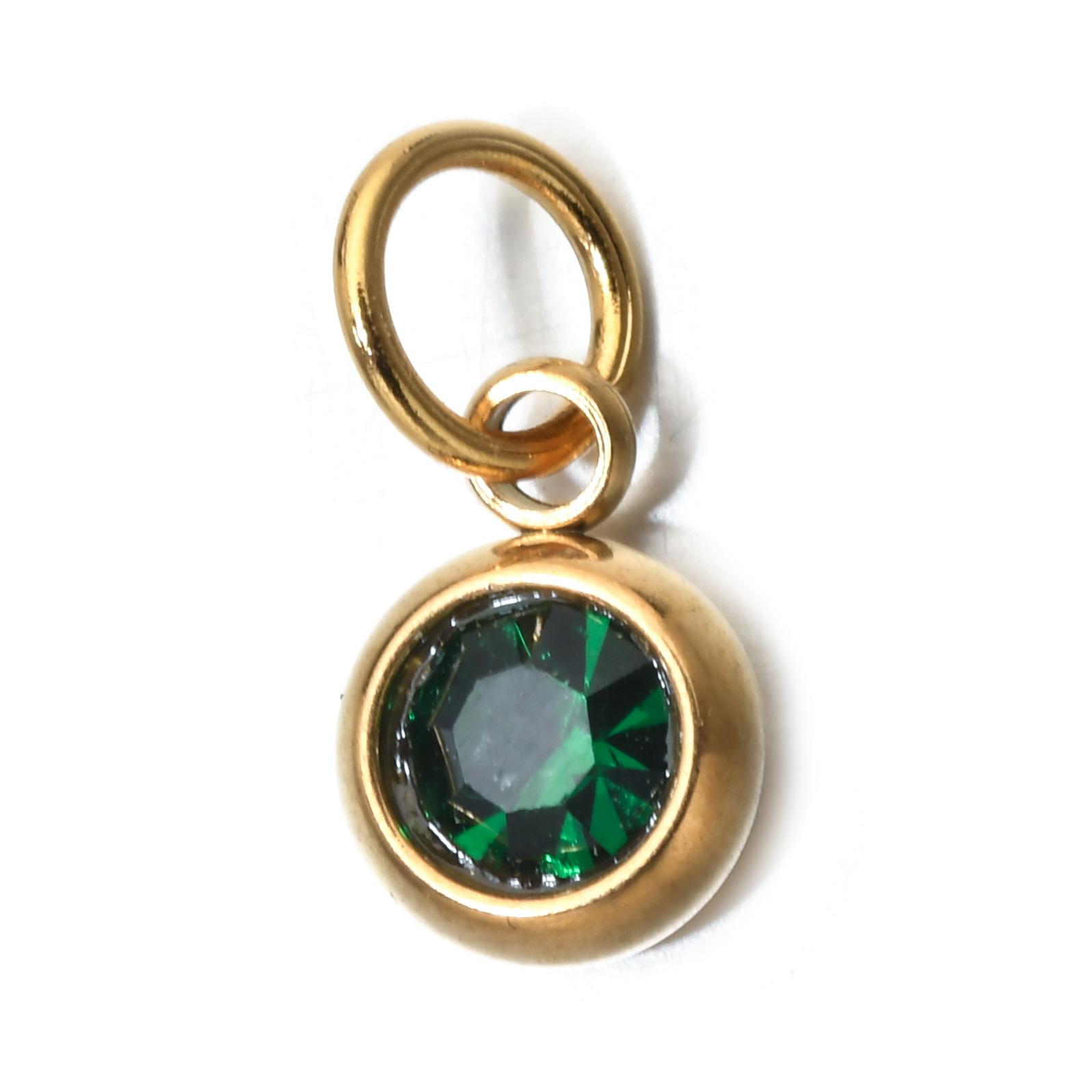 26 Initial Letters Stainless Steel Birthstone Pendant Necklace Dainty Clavicle Chain Ideal Gift For Mom