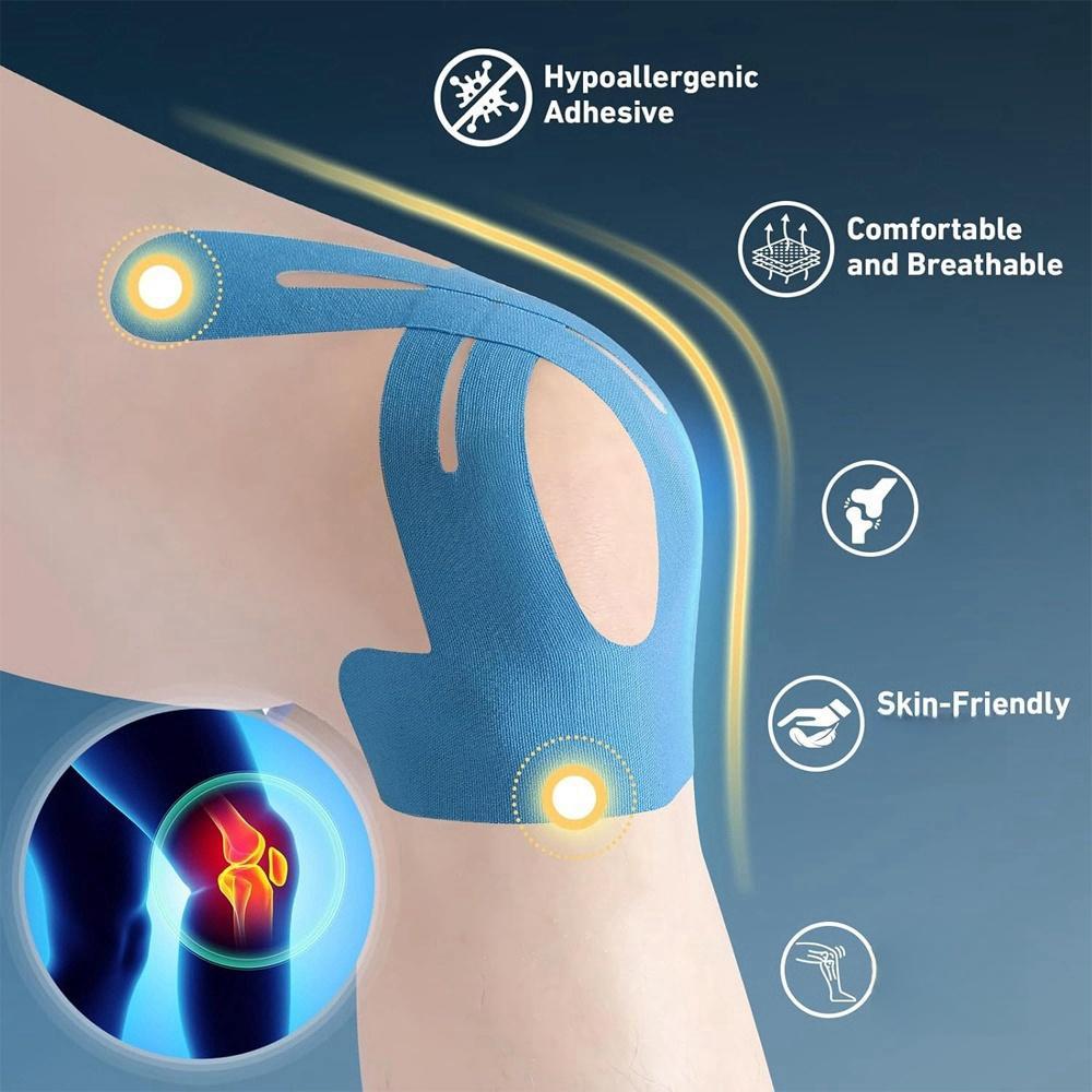 Kinesiology Tape, 10pcs/set Waterproof & Elastic Knee Support & Stability Tape, Breathable Hypoallergenic Latex-free Tape for Knees