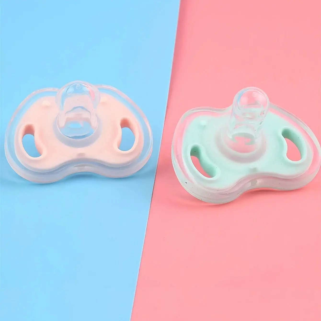Soft Silicone Baby Pacifier, Newborn Soother