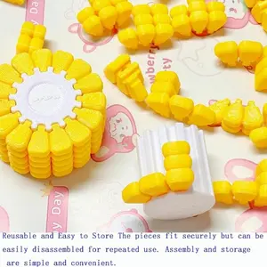 Corn Puzzle Stress Relief Ornament, Unique Desktop Decor, Backpack Keychain, Anxiety Relief, 3D Corn Cube Puzzle, Creative Brain Teaser