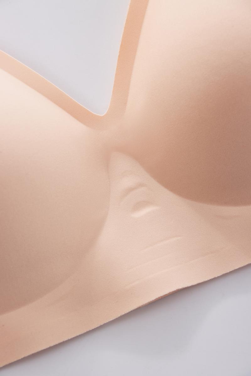 1/2/3/4PCS Wireless Women's Comfortable Push Up Bralettes Seamless Tshirts Bras Deep V Everyday Bras for All Seasons Minimalist Lingerie S-3XL