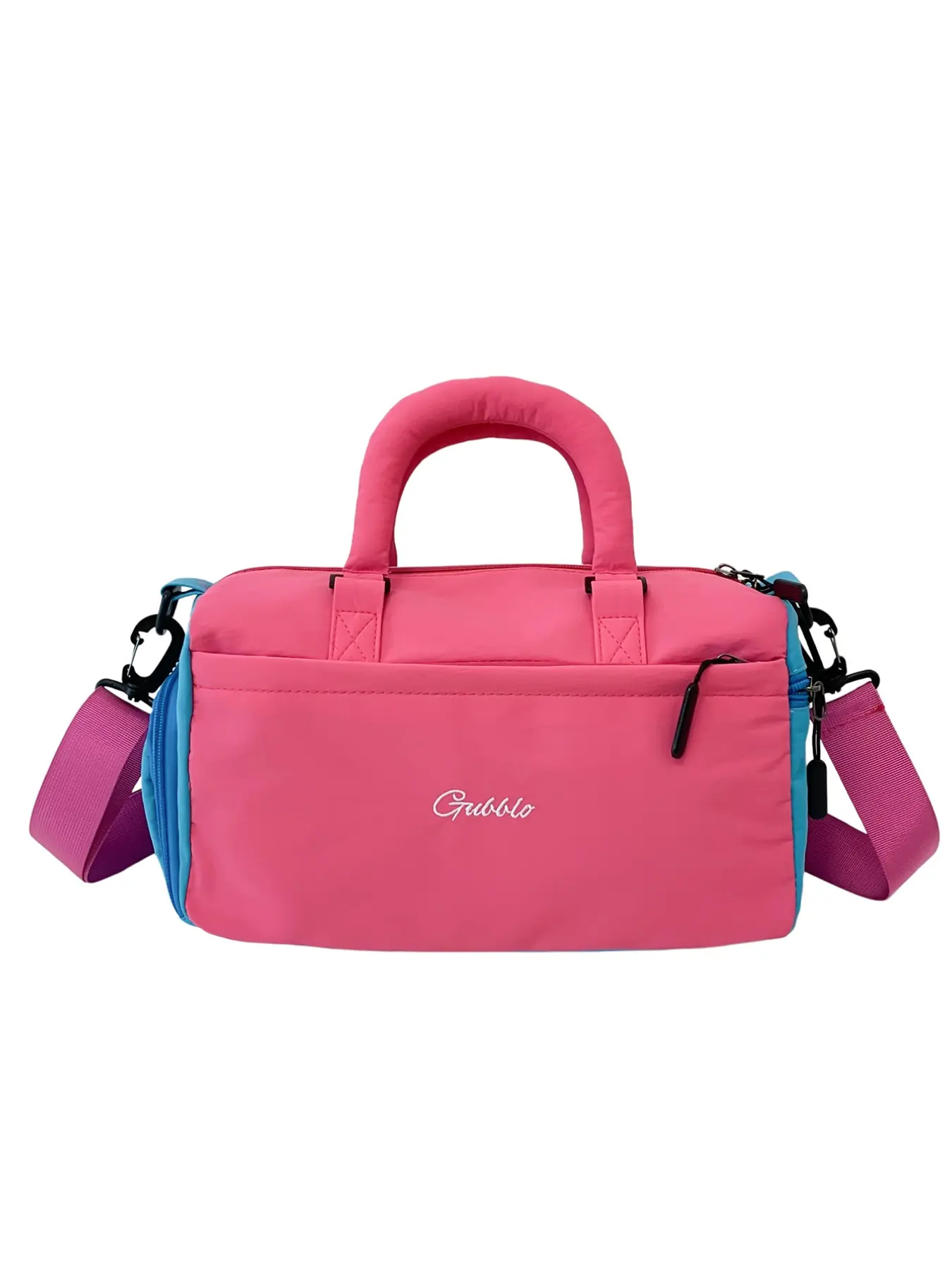 Colorblock Macaron Travel Pouch, Multifunctional Waterproof Bag, Crossbody Handbag for Gym Swimming, Mini Luggage for Short Trips