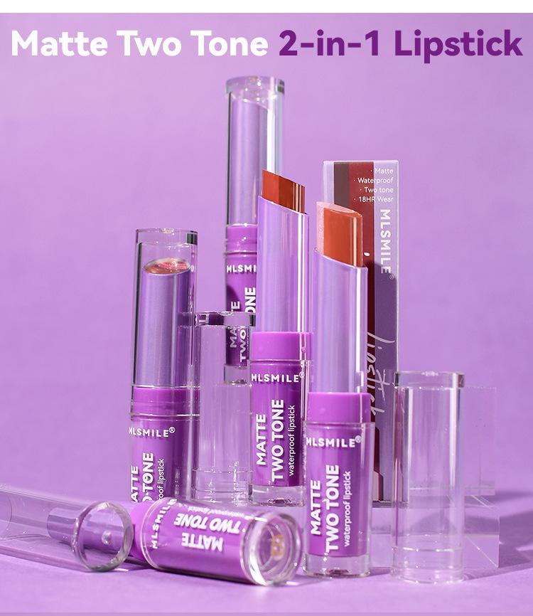 tone lipstick, shimmer and matte, moisturizing, non-transferable, lip balm, gradient gradient lip makeup lipstick