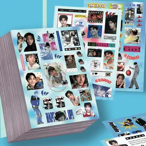 8Sheets CORTIS Boy Group Kpop Stickers, Trendy Idol Portrait Decals for Fans Collection & Daily DIY Decor