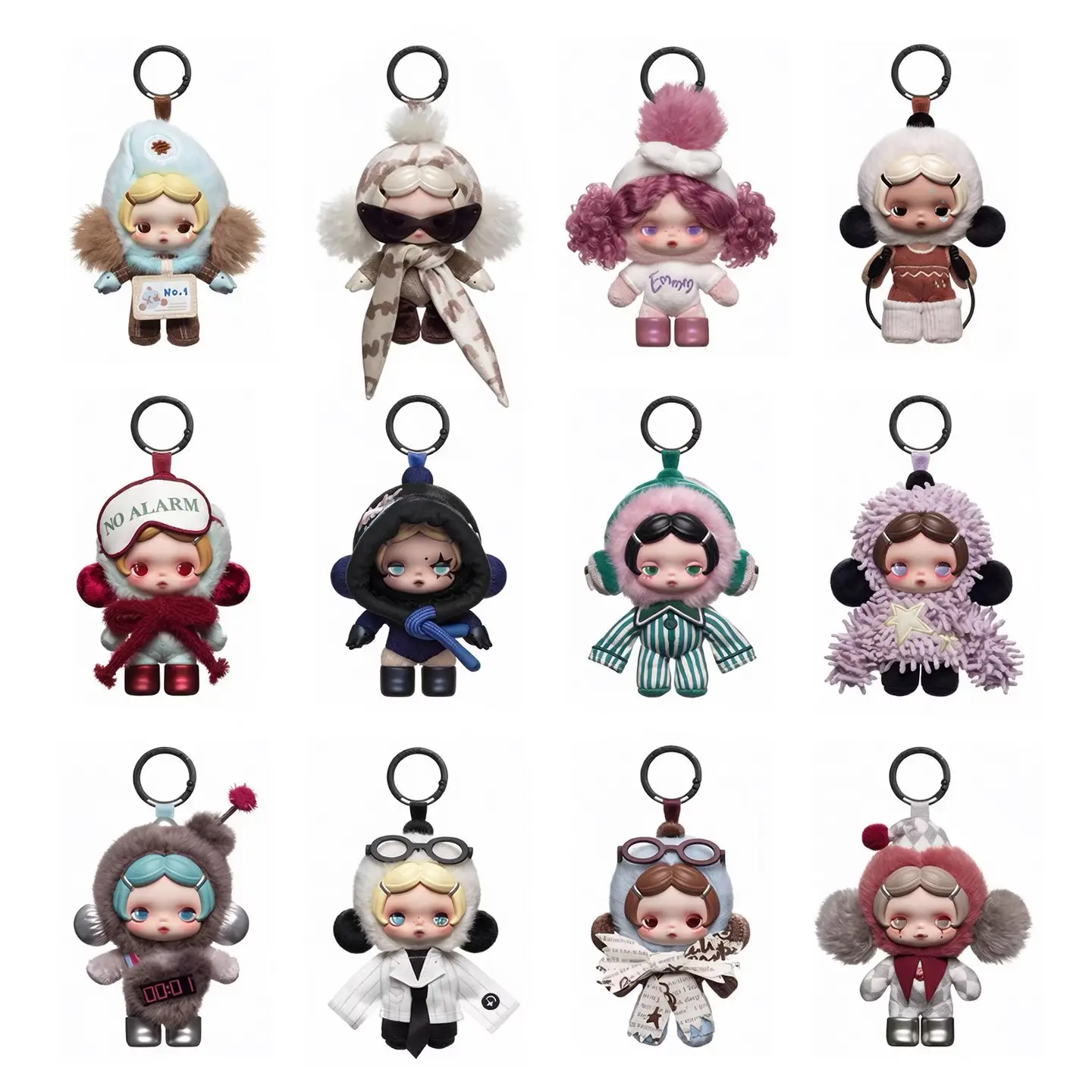 θ SKULLPANDA Off Mode Series Plush Doll Pendant Blind Box