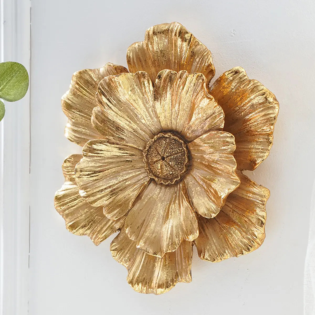 European Style Living Room Wall Decor, Handmade Abs Resin Flower Hanging Ornament, Indoor Home Decoration for Walls