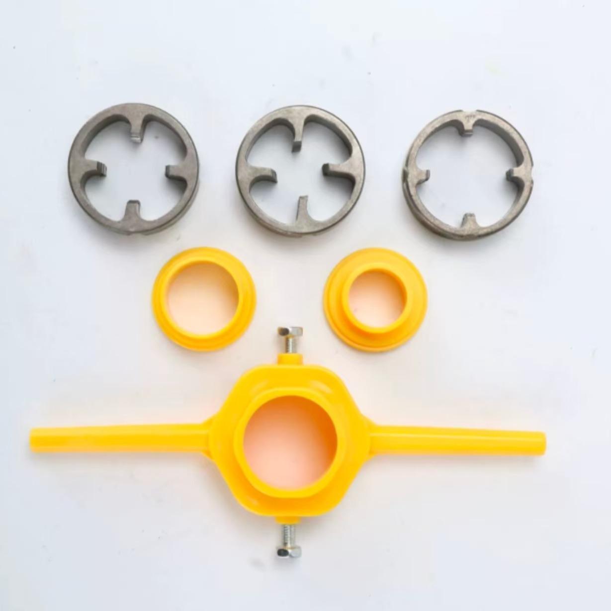 Plastic Pipe Threading Tool Set, Manual Tapping Tool for Plastic Pipes, Handheld Pipe Tapping Accessories, Durable and Easy to Use