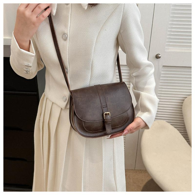 Today's Popular Bags, Simple Crossbody Bag, Casual Shoulder Underarm Saddle Bag