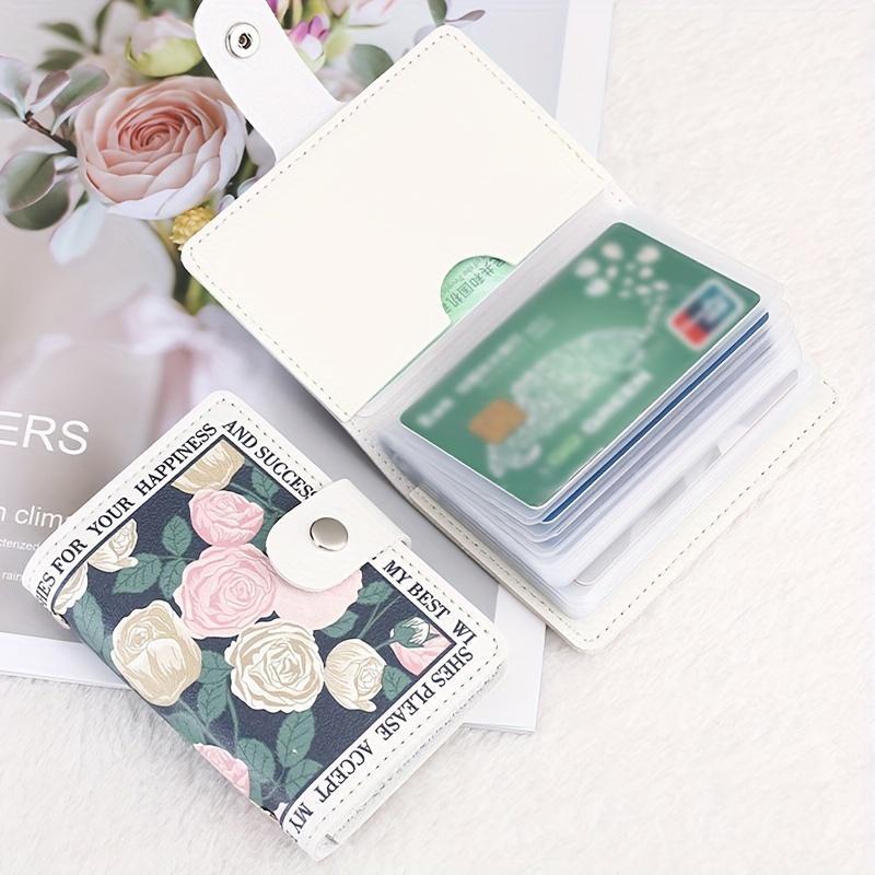 Stylish Women's Credit Card Holder, Compact Multi-Slot Wallet for Cards, Driver's License, Business Cards & Documents