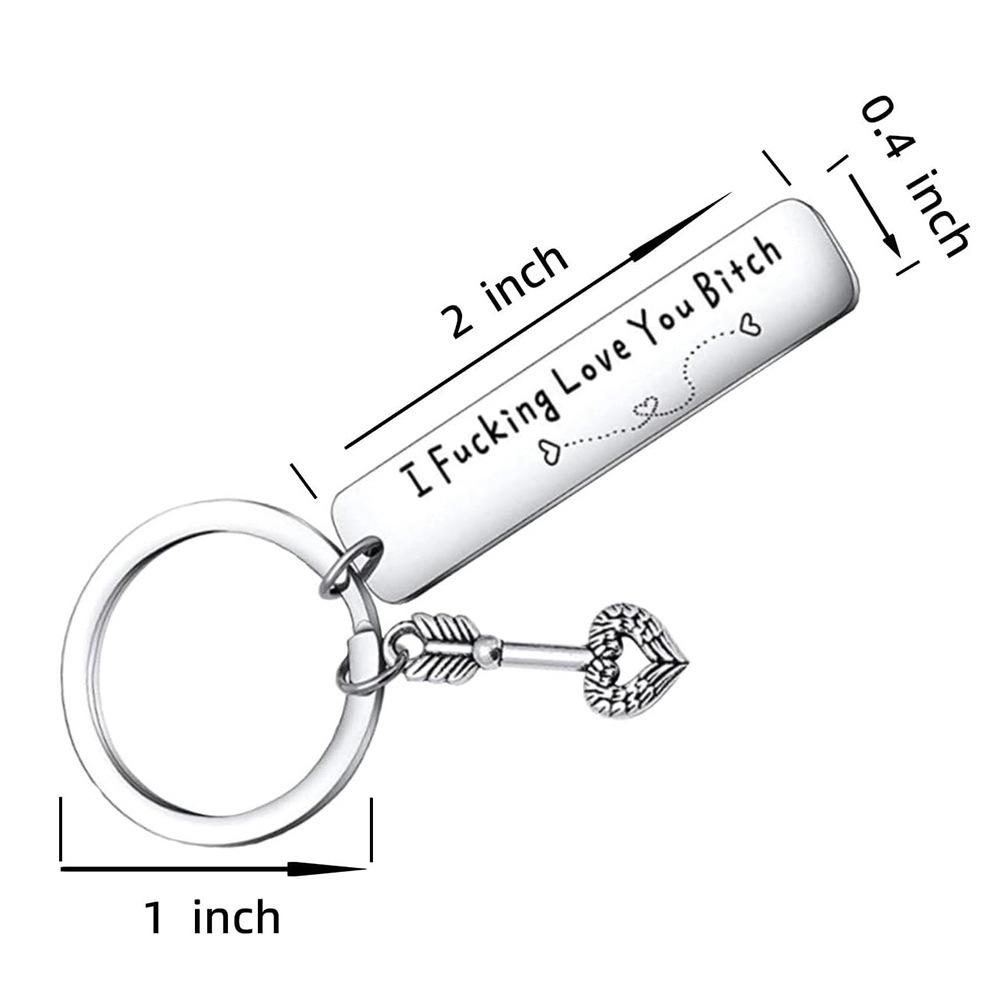 Engraved Stainless Steel Key Chain for Best Friends — 'I Fking Love You Bith' Funny Quote — Durable Friendship Gift for Besties & Female BFFs Engraved Stainless Steel Key Chain for Best Friends — 'I Fking Love You Bith' Funny Quote — Durable Friendship Gift for Besties & Female BFFs