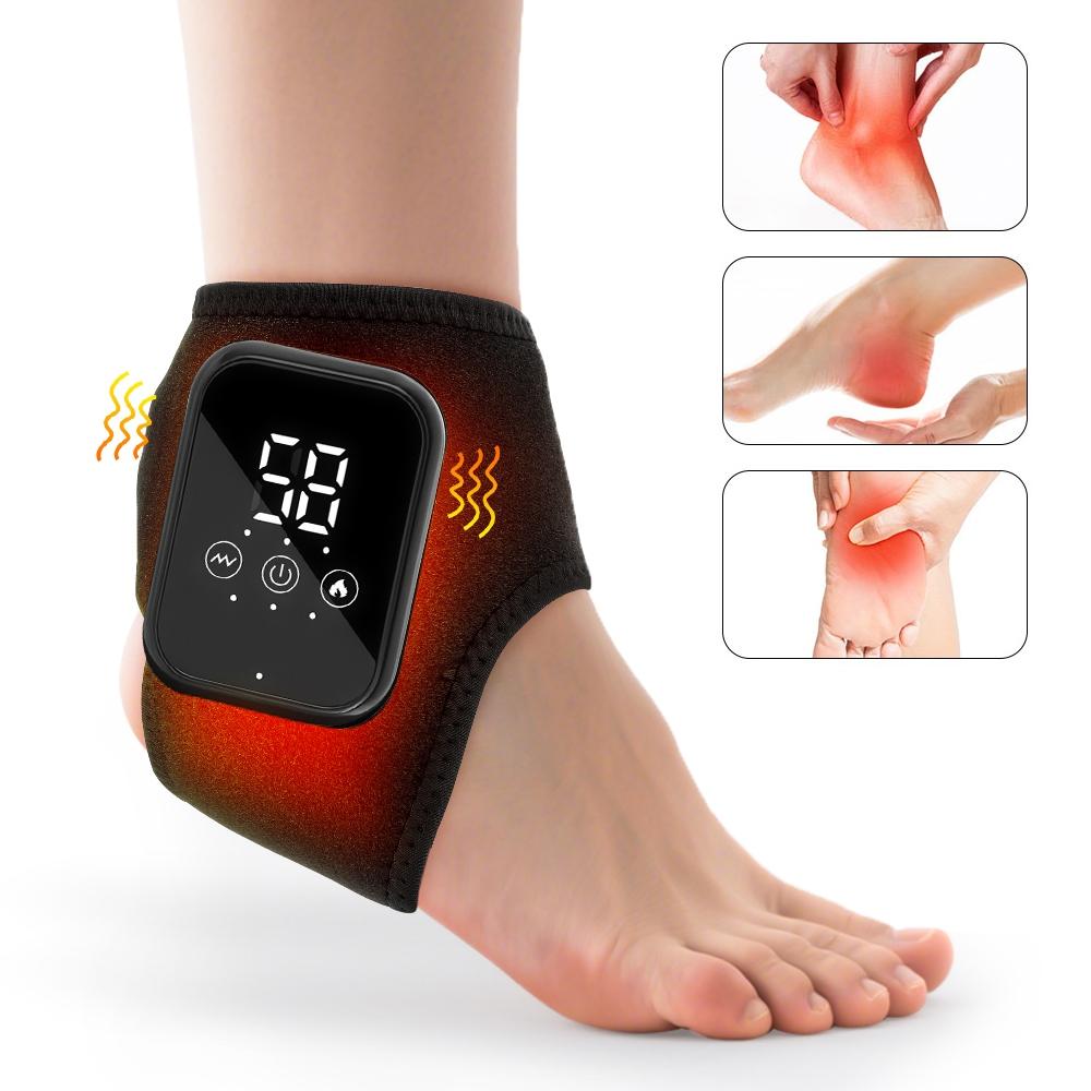 Electric Heated Foot Massager, Wireless Ankle Heating Pad, Portable Foot Warmer, Rechargeable Spa Tool for Men and Women, USB Rechargeable, Usb Rechargeable Massagers (1 Piece or 2 Pieces) detail 1