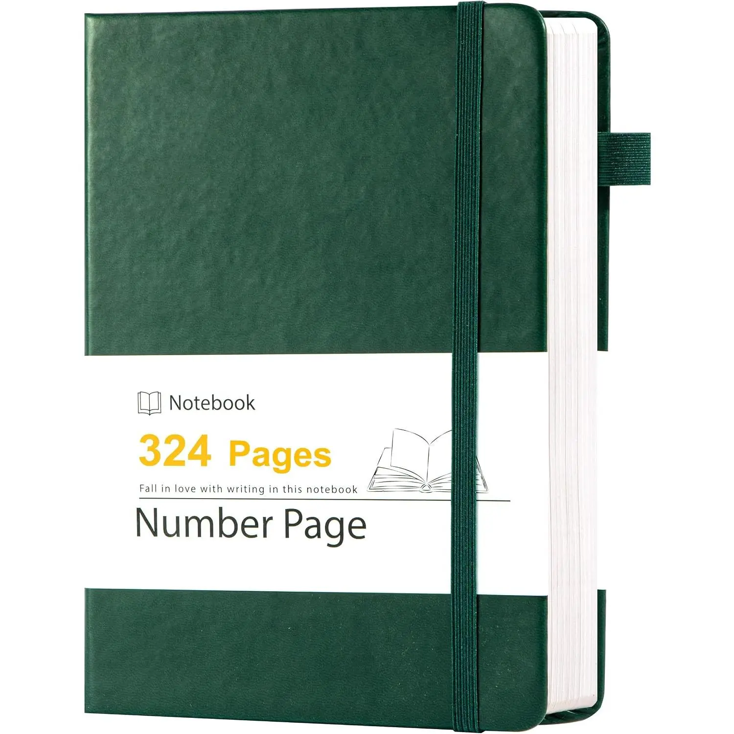Leather Journal for Men Women 324 Pages Thick Journals for Writing | A5 Hardcover College Ruled Journaling Notebooks for Travel, Note Taking