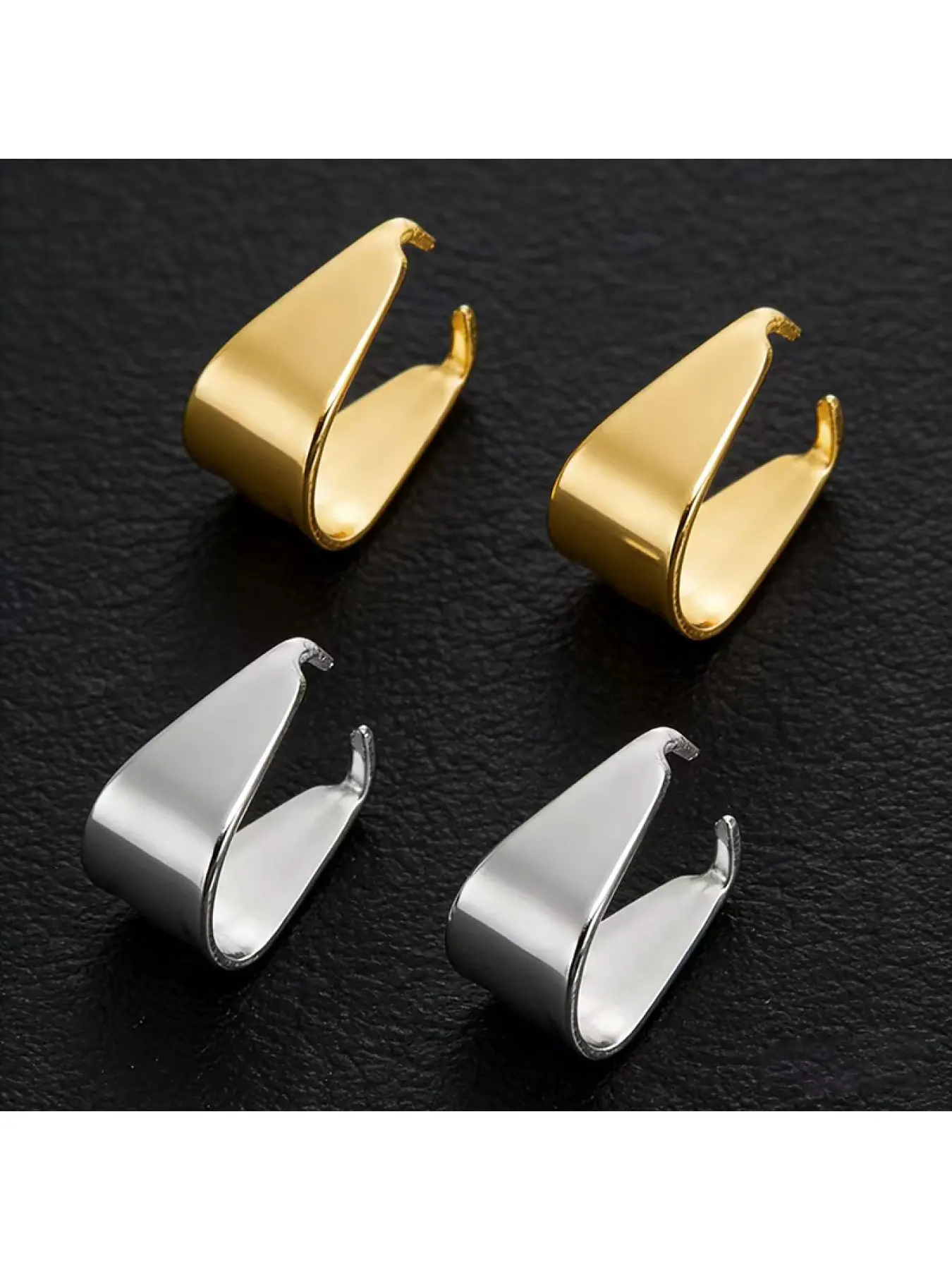 10pcs Stainless Steel Clip Buckles Pendant Hanging Ring Connectors Gourd Clasps for DIY Handmade Pendant Necklace Clasps, DIY Jewelry Clasps, Metal Clasp