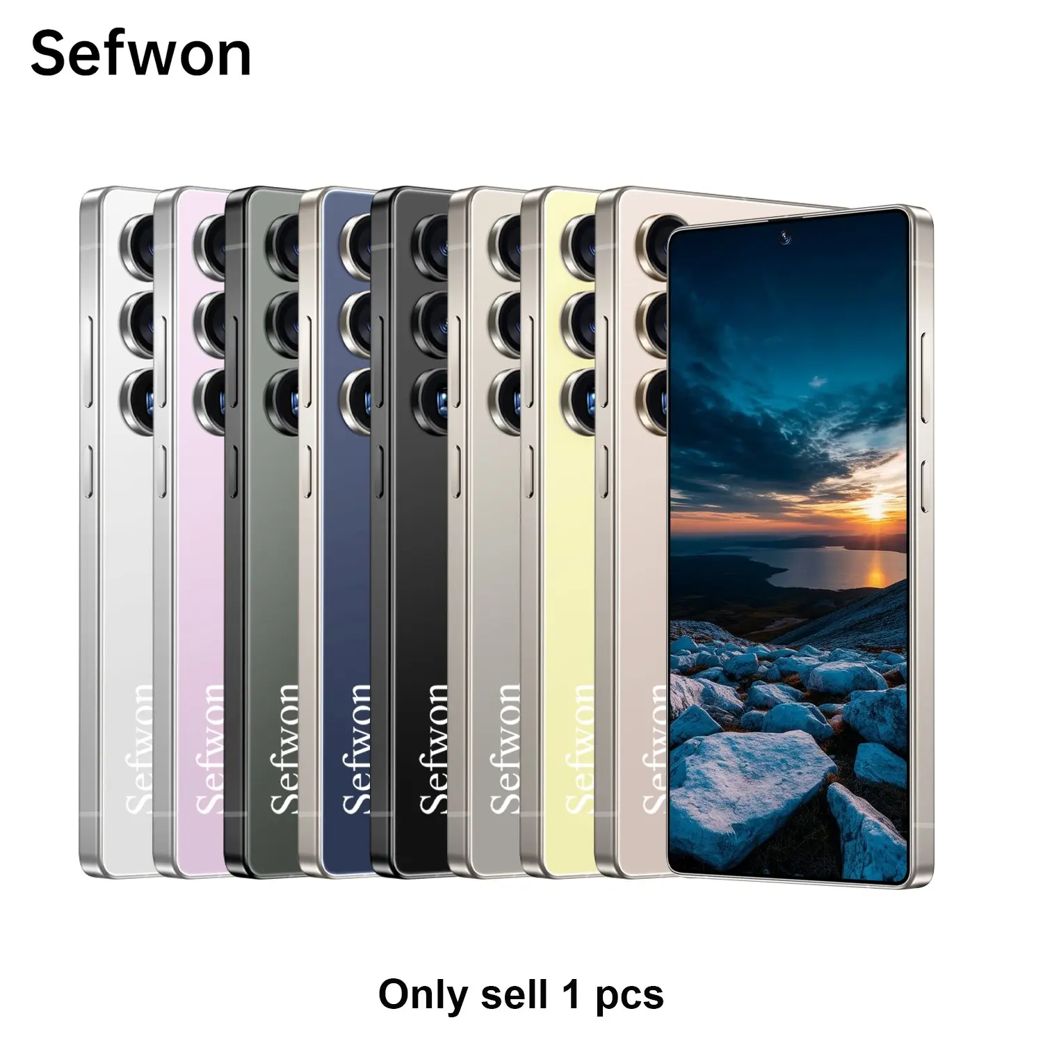 New Android Phone Smart Unlocked 2026 Sefwon, 4000mah Battery, 8mp+16mp Camera, 4g Network, Dual Sim Slots, 6.8 Inch Screen, Octa-Core Cpu, Android 12, 4+64GB Storage