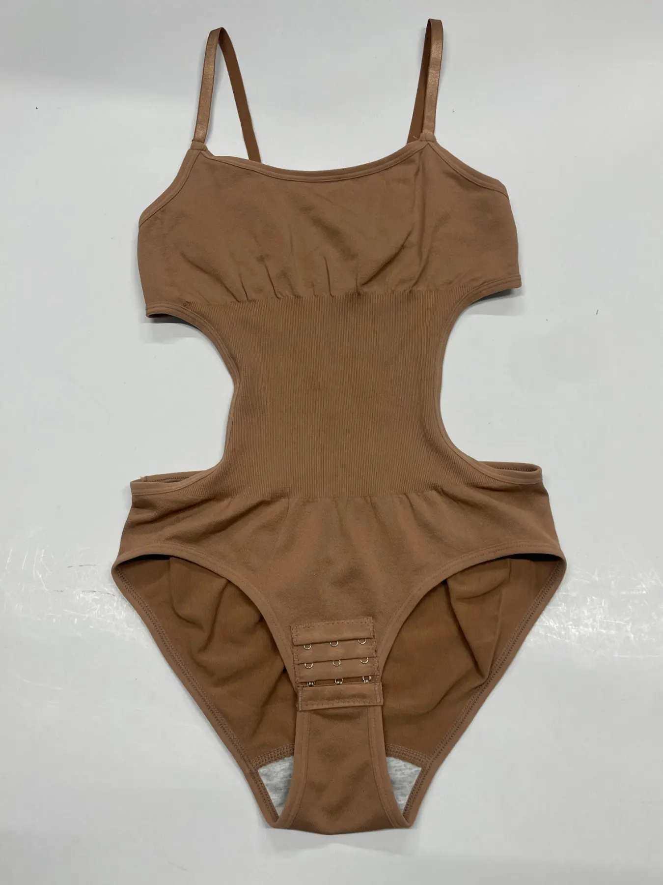 Seamless Tummy Control Bodysuit for Women, High Stretch Round Neck Sleeveless Shapewear, Hourglass Waist Sculpting Body Shaper, Everyday Tops
