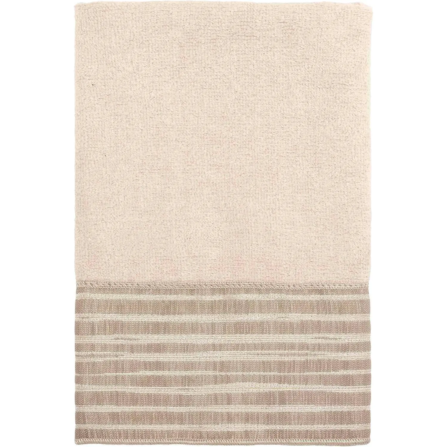 Avanti Linens - Fingertip Towel, Soft & Absorbent Cotton Towel (Weston Collection, Beige)
