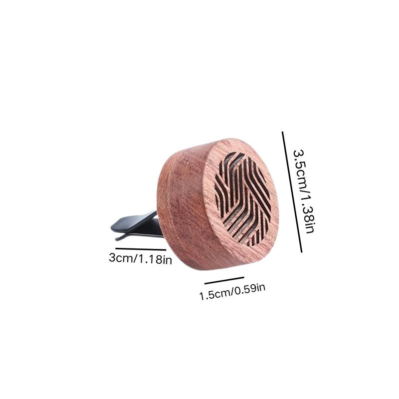 1pc Wood Automobile Essential Oil Fragrance Diffuser, Portable Innovative Mini Fragrance Diffuse, Car Decorations, Living Room, Study, Office Aromatherapy Stick Set - Slow Release Aroma, No Essential Oils