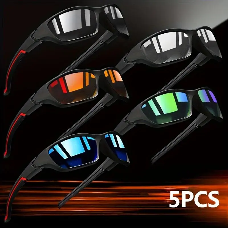 XUH 3/5PCS Polarized Sunglasses for Men Outdoor Fashion Sports Fishing Cycling Eye Protection Sun Glasses Luxury Design Uv400