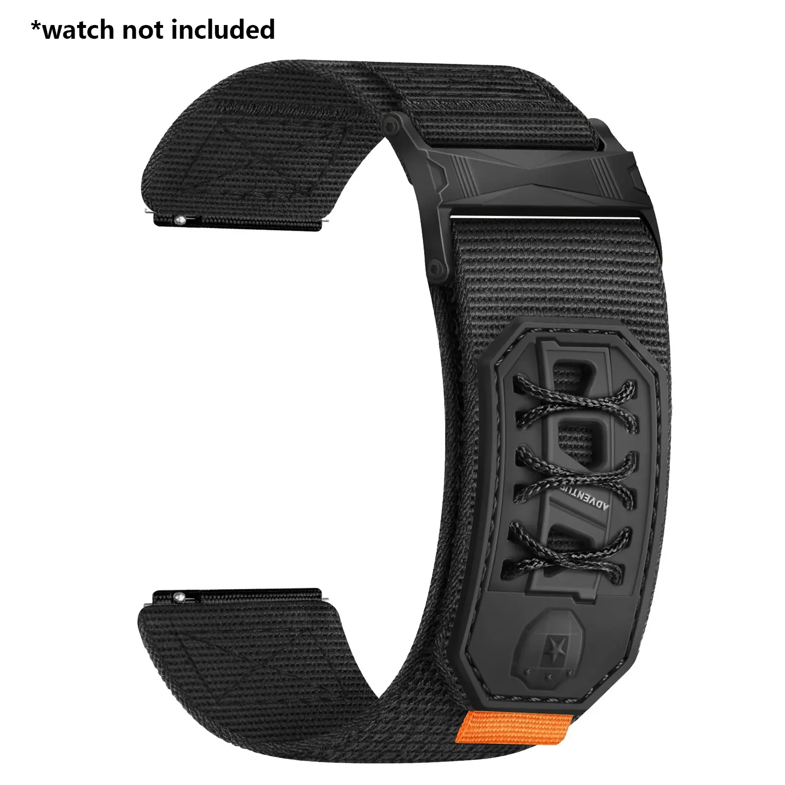 Durable Braided Sport Band 20mm Compatible with Samsung Galaxy Watch 7 6 5 4 40mm 44mm, Nylon Armor Design for Men