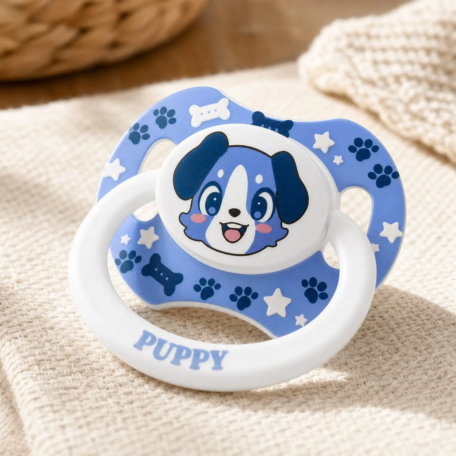 Little Blue Bigshield Generation-II Adult Sized Printed Pacifier(Gift)