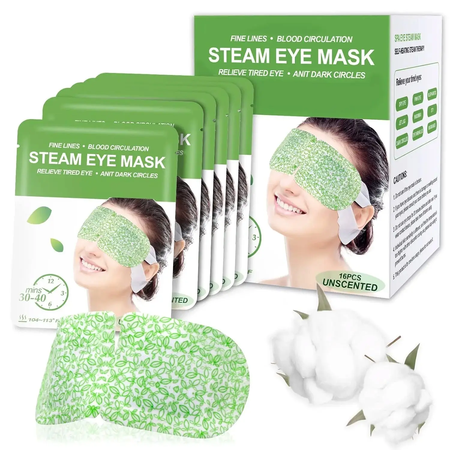 Unscented Disposable Self Heating Steam Eye Masks, Warm Compress Pads For Eye Fatigue & Puffy Eyes Relief, Portable Travel Spa Relax Essentials, Ideal Christmas Gift For Women #SteamEyeMask #EyeCareEssentials #TravelBeauty #GiftForHer