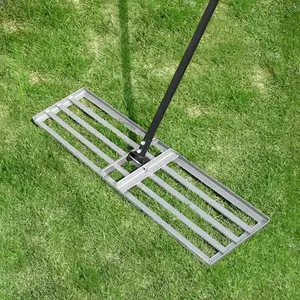 Professional Lawn Leveling Rake, 36x10inch Heavy Duty Lawn Lute & Lawn Leveller with Stainless Steel Pole, for Effortless Leveling  Garden, Golf Course, Farm, Backyard
