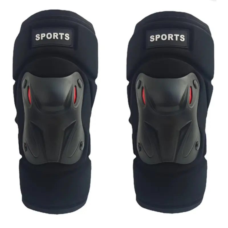 Adjustable Hardshell Knee and Elbow Pads Set with Breathable Soft Foam, Shockproof Protective Gear for Motorcycle, Cycling & Skating, Anti-Fall