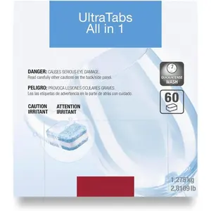 Genuine UltraTabs  in 1 Dishwasher, 60 Detergent Tablets